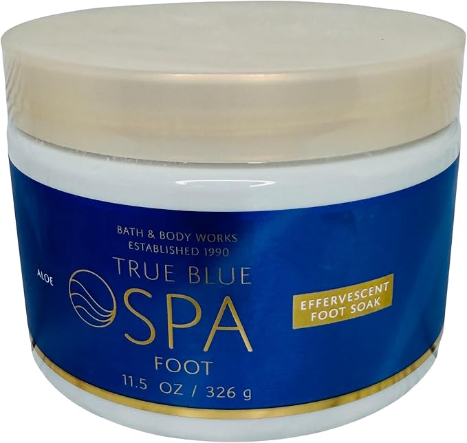 Bath and Body Works Foot Soak True Blue Spa Effervescent Foot Soak 11.5 Ounces by BathBodyWorks