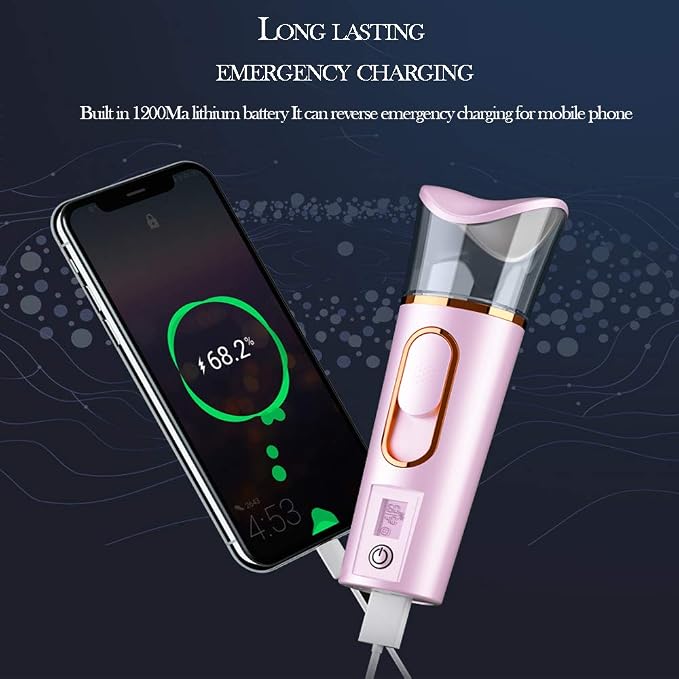 Handy Nano Facial Mister with Skin Analyzer Moisture Tester, Portable Nano Mist - Image 7
