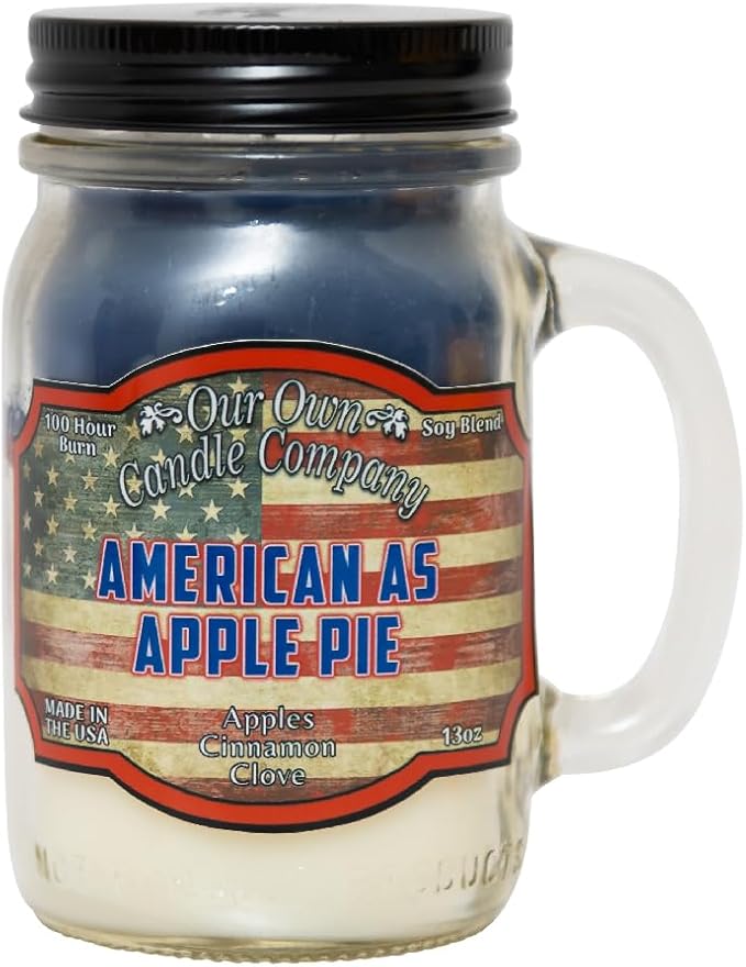 Our Own Candle Company, American as Apple Pie Scented Mason Jar Candle by OurOwnCandleCompanycandles