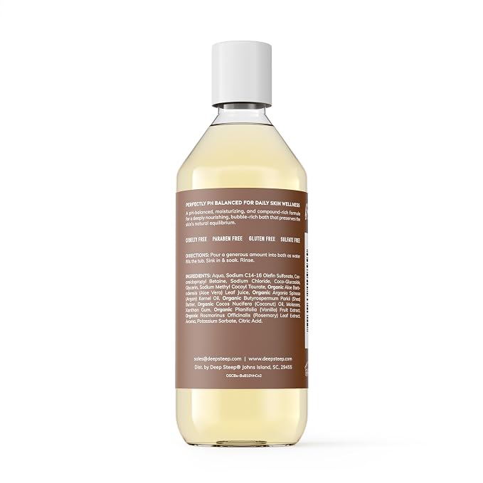 Deep Steep Bubble Bath, Vanilla Coconut, 10 oz – Soothing Soak - Image 2
