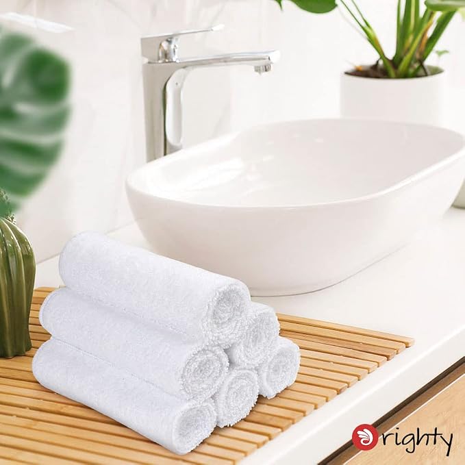 Orighty 12-Pack White Hand Towels - Image 4