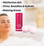 Magnesium Rose Vanilla Bath Bomb Mega Foaming Bubbles Infused - Image 2