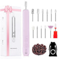 Professional Manicure Pedicure Kit -360° Light, Rechargeable Electric Nail Drill by Hoxida