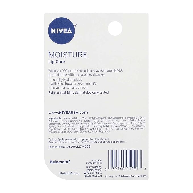 NIVEA A Kiss of Moisture Essential Lip Care 0.17 oz - Image 4