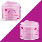 Organic Raspberry Scrub, Natural Exfoliating Salt Body & Face Scrub, Pure - Image 4