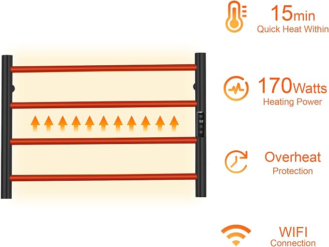 Electric Towel Rack with Voice Control - Image 5