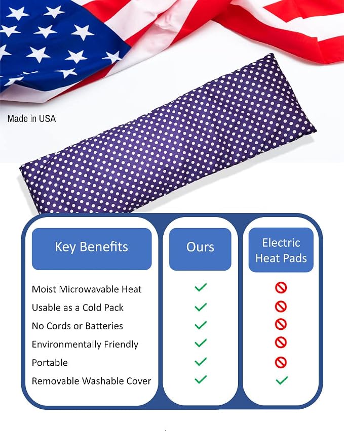 Microwavable Corn Filled Heating Pad and Cold Pack/Washable 100% Cotton Cover - Image 6