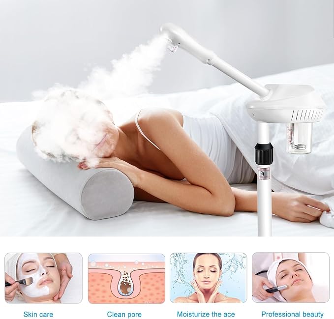 Professional Facial Steamer, Esthetician Steamer on Wheels - Image 4