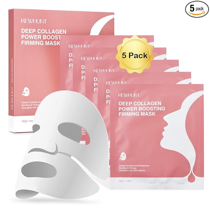 Deep Collagen Face Mask Overnight, Bio- Collagen Mask Real Deep Mask, Hydrating by Kewhunt