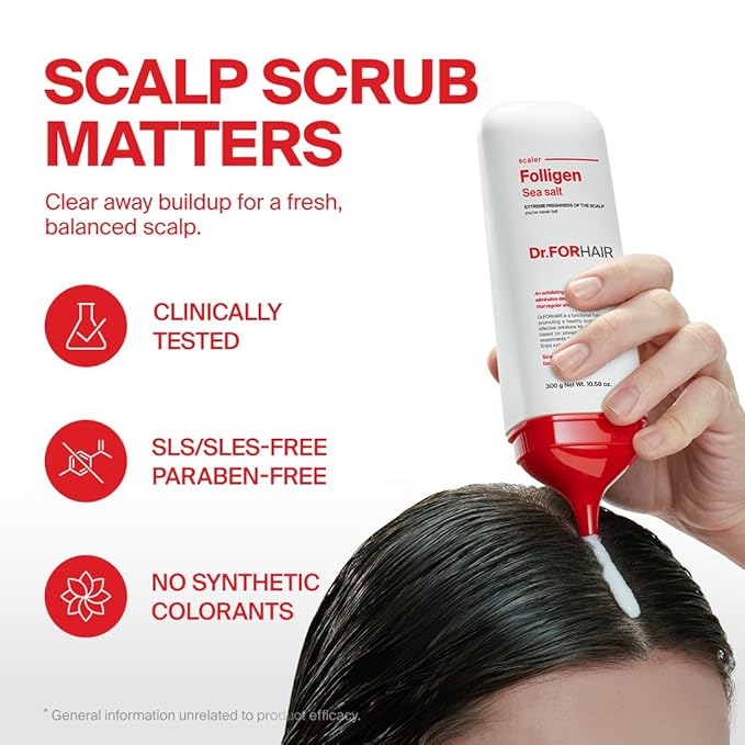 Dr.FORHAIR Folligen Sea Salt Scaler 10.58 fl oz | Korean Scalp Care | Scalp - Image 2