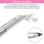 CGBE Cuticle Trimmer 3/4 Jaw Extremely Sharp Cuticle Nippers Stainless Steel - Image 3