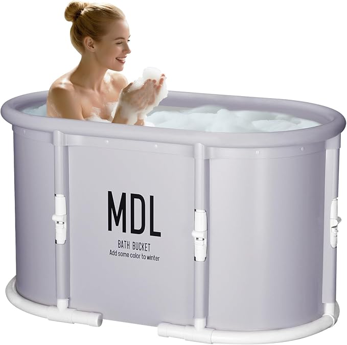 Portable Bathtub, Foldable Bathtub No Installation, Freestanding Shower Bathtubs by HLCZLUZ