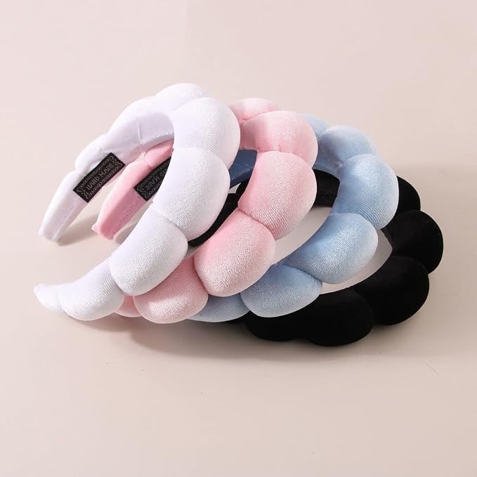Luckybear Spa Headband for Washing Face, Velvet Makeup Headband - Image 6