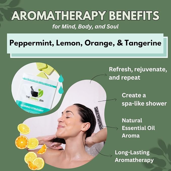 Morning Citrus Mint Shower Steamers Aromatherapy - Image 3