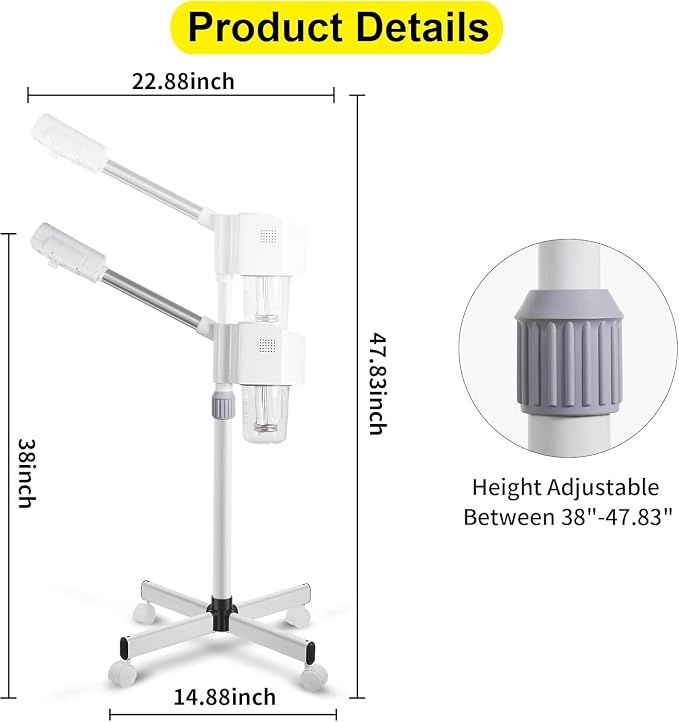 Professional Facial Steamer, Hot Mist Spray - Image 2