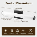 Bathroom Light Fixtures Over Mirror 22IN, 19W 5CCT Dimmable Modern Vanity Lights - Image 7