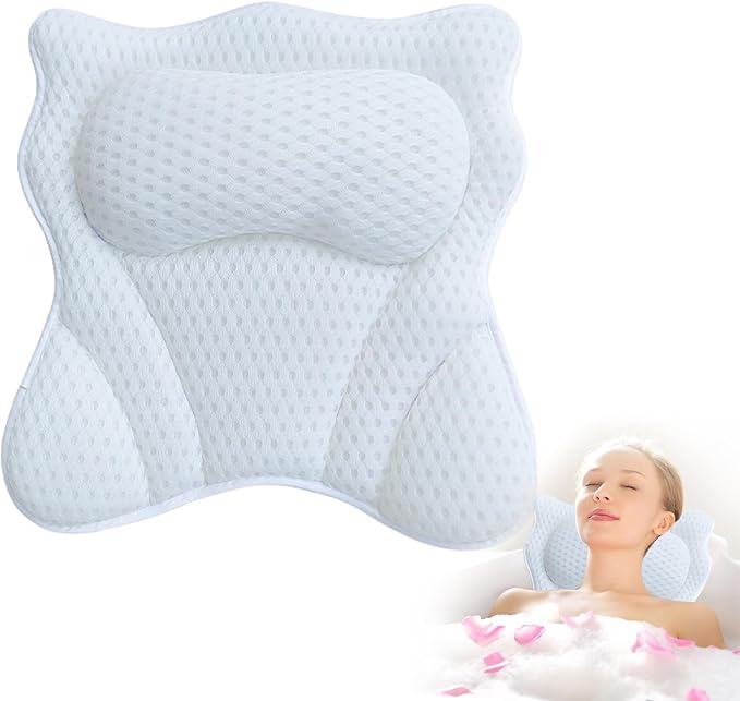 Bath Pillow, Ergonomic Bathtub Pillows by Unknown