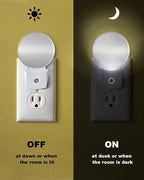 Night Lights Auto Sensor Grey Ombre Night Light Solid Color Round Lamp Plug-in - Image 6