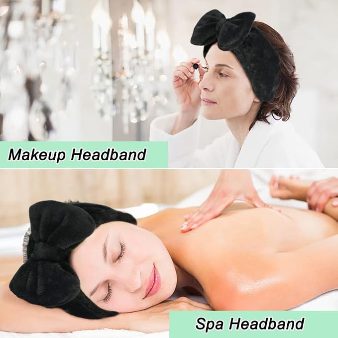 Shintop Spa Headband, Soft Carol Fleece Makeup Headband - Image 6