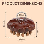 Wooden Massage Massager for Hair Growth, Head Scalp Comb, Manual Body Relax - Image 3