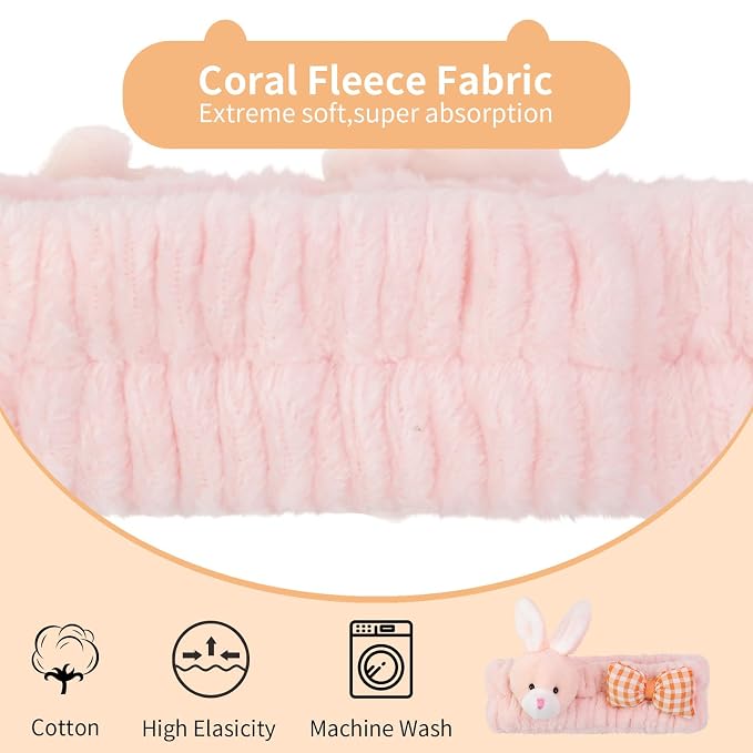 PERFECTSIGHT Kawaii Headband for Spa, Washing Face, Party - Image 3
