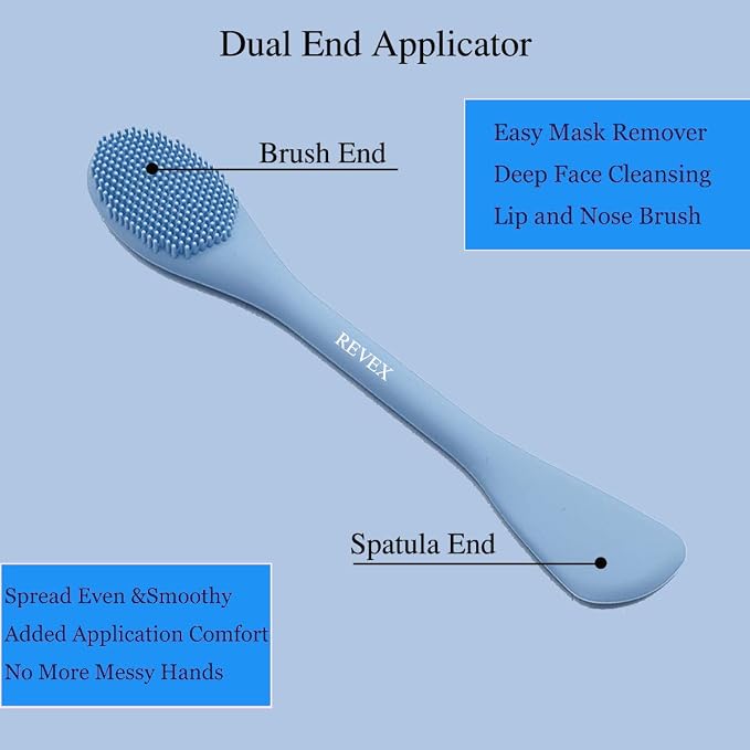 REVEX Pore Cleaning Brush, Face Scrubber, Exfoliating Pore Scrubber, Silicone - Image 3