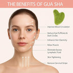 Gua Sha Facial Tool and Jade Roller Set –Anti-Aging Tools - Image 7