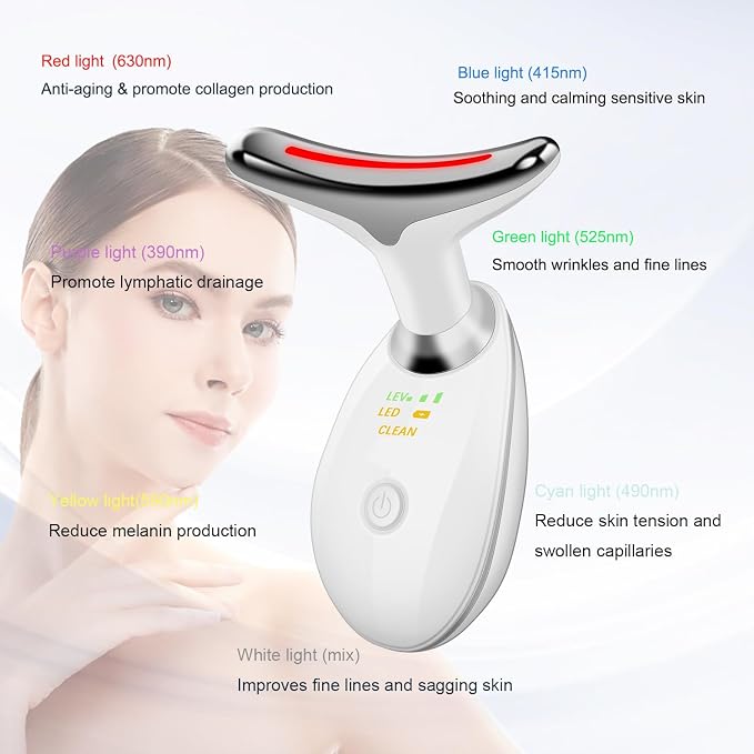 Face and Neck Massager Tools, Portable Facial Beauty Device, Facial Massager - Image 2