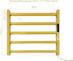 Luxury Heated Towel Rack Wall Mounted Towel Warmers, 5 Bars Towel Warmer Rack - Image 2