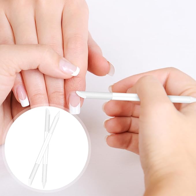 Glass Cuticle Pusher Set of 2 Cuticle Remover Tool Glass Nail Cuticle Trimmer - Image 5