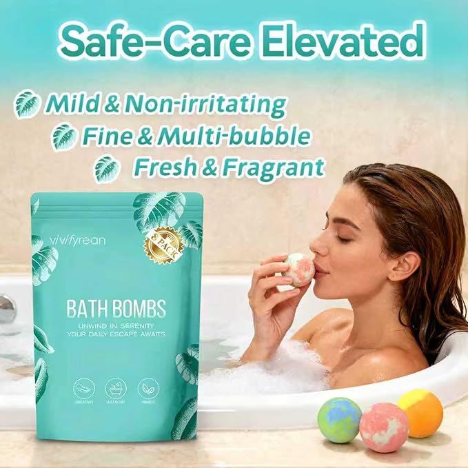 Bath Bombs, Bath Bombs for Women and Girls, Mothers day Birthday Gift, Relax - Image 5