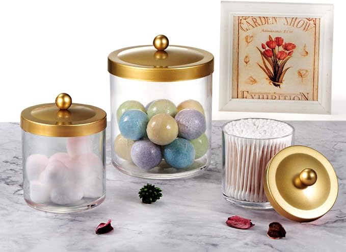 SheeChung 3-Pack Plastic Apothecary Jars - Image 7
