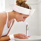 WHAVEL 6PCS Spa Headband and Wristbands Set, Face Wash Headband Wrist Bands - Image 5