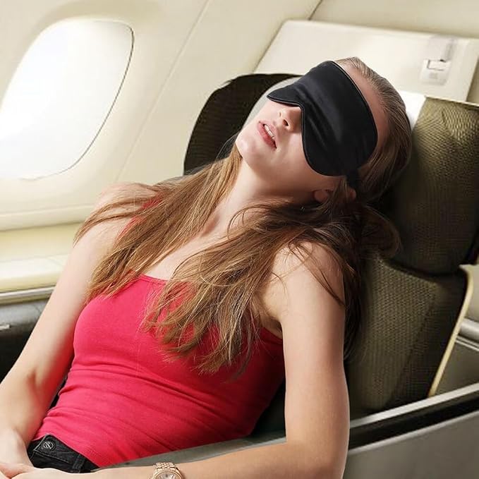 Silk Sleep Mask, Adjustable Soft Eye Cover - Image 4