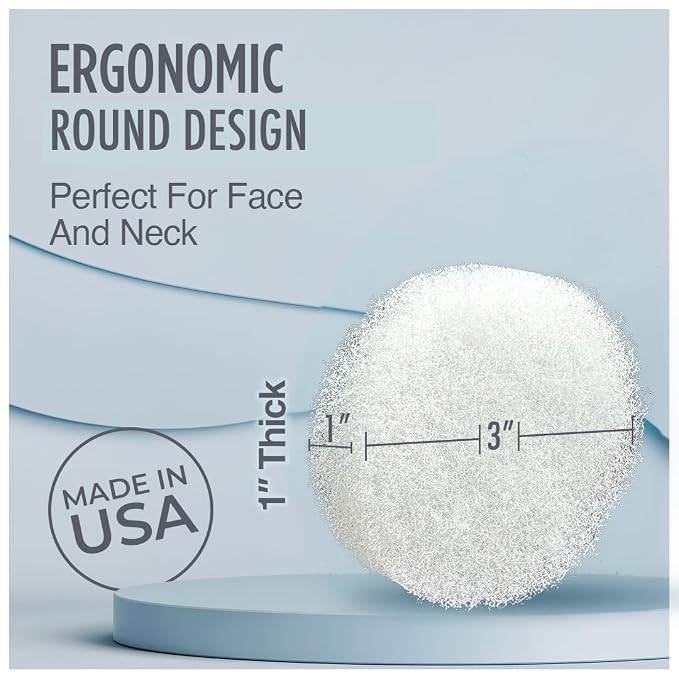 HartFelt Round Face Scrubber for Women | Reusable Facial Sponges for Daily - Image 4