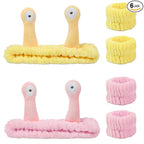 Snail Face Wash Headband Skincare & Wrist Bands by Unknown