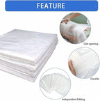 50 Pieces Disposable Plastic Sheeting, Sauna Blanket Liners Side Opening - Image 4
