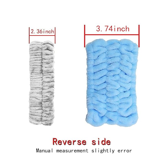 Chloven 7 Pcs Microfiber Bowtie Oversized Headbands Facial Makeup Headband - Image 8