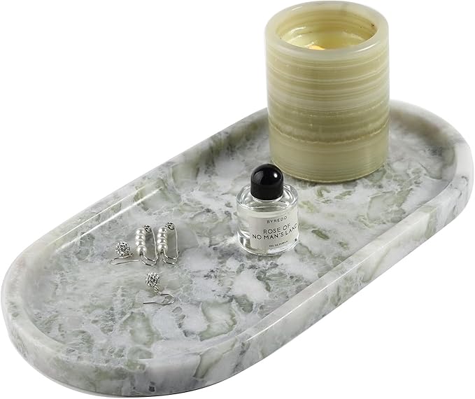 Koville African Natural Marble Tray, Catchall Tray by Koville