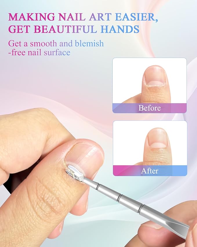 Cuticle Pusher, Pre-treatment Cuticle Pusher, Stainless Steel Loop Cuticle - Image 5