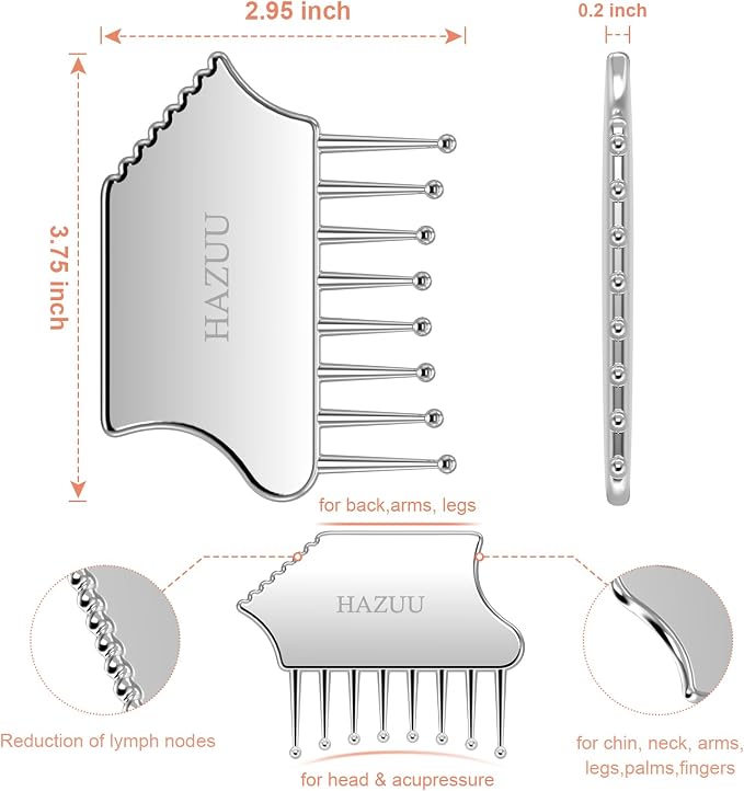 Portable Stainless Steel Scalp Massager - Image 2