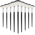 9 Pieces Facial Fan Mask Brushes, Soft Facial Applicator Brushes Tools by Maitys
