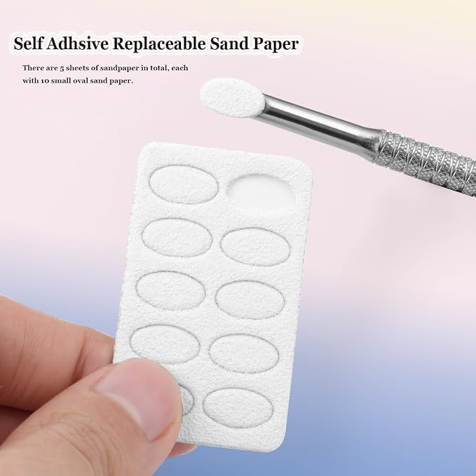Cuticle Pusher with 2 Ends, Pre-treatment Cuticle Pusher Cuticle Remover with - Image 3