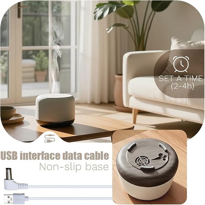 Essential Oil Diffuser for Home & Travel, 300ml USB Portable Bedroom - Image 4