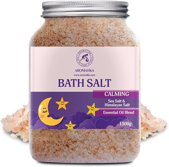 Calming Bath Salts 46 Oz - 1300g - w/Sandalwood & Lavender & Bergamot Essential - Image 2