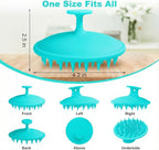 Meartchy Silicone Scalp Massager Shampoo Brush, Scalp Brush - Image 2