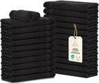 Premium 100% Cotton Hand Towels – Pack of 24, 16x27 Inch – Quick-Dry, Highly by ASTILTEXCottonTowels