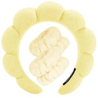 Spa Headbands for Washing Face Wristband Set Sponge Makeup Skincare Headband by Tetizo