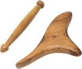 Honbay 2PCS Reflexology Tools Wood Body Massager Triangle Gua Sha Board by Unknown