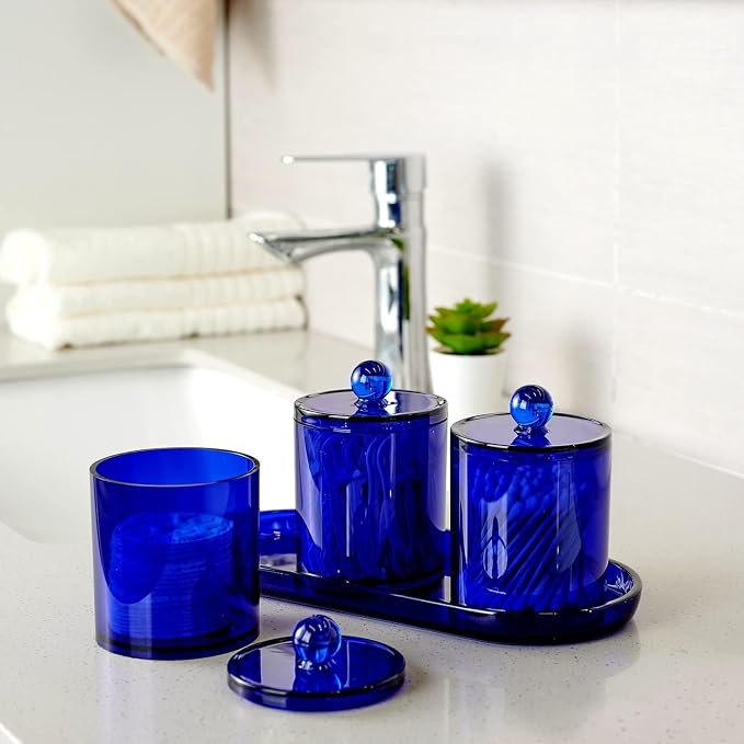 SheeChung Acrylic Vanity Tray, 2 Pack, 9.65 in x 4.5 in x 0.79 in, Catchall Tray - Image 6